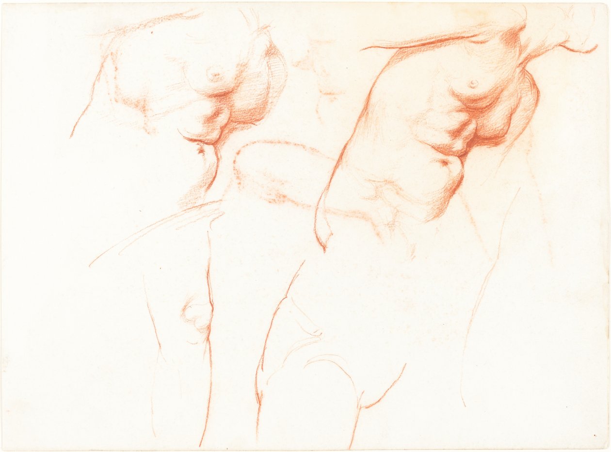 Studier til "De kloge og tåbelige jomfruer" [recto] af Sir William Blake Richmond