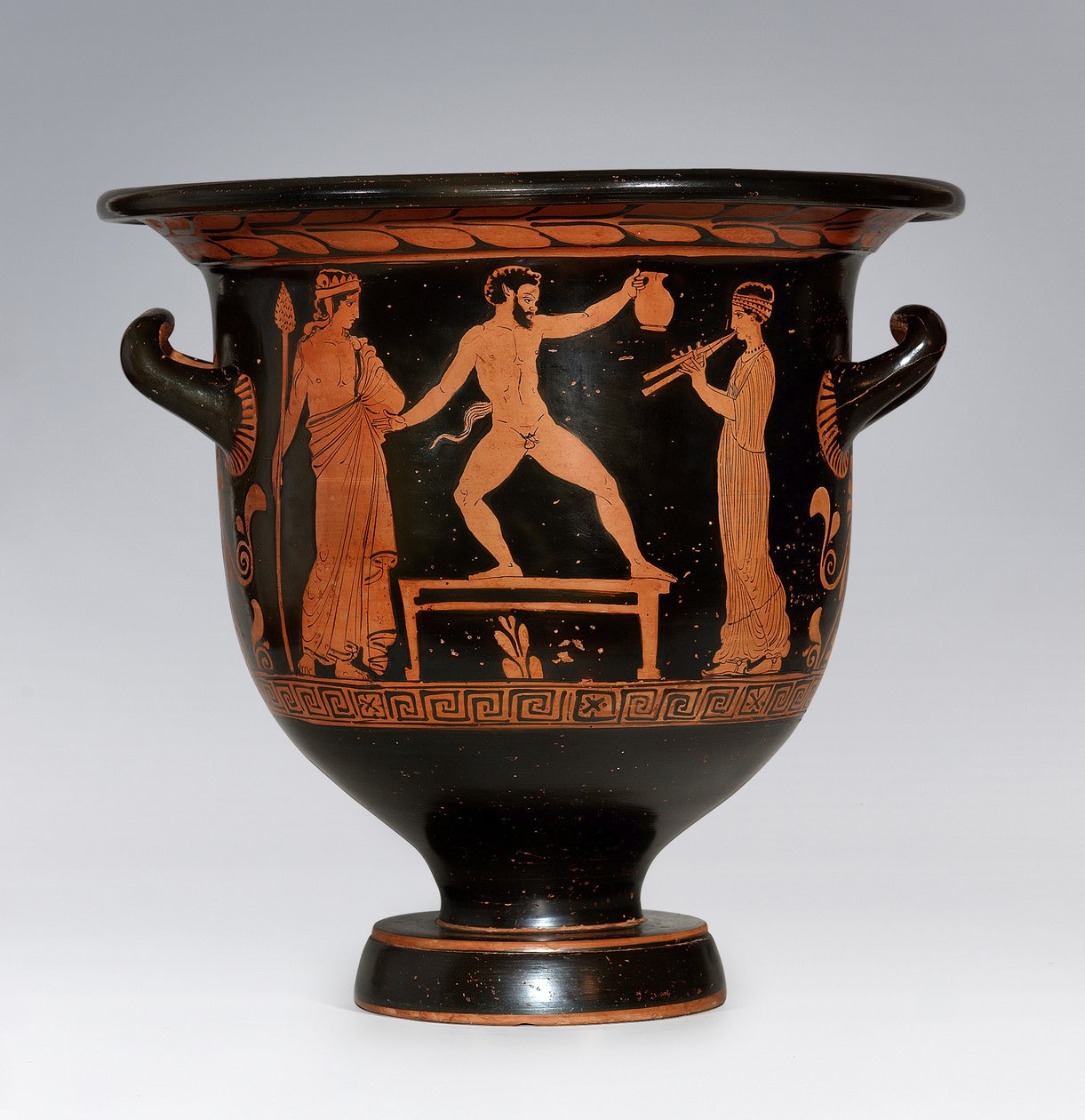 Satyr danser Apuliansk Krater, ca 420-410 f.Kr. af Sisyphus Painter