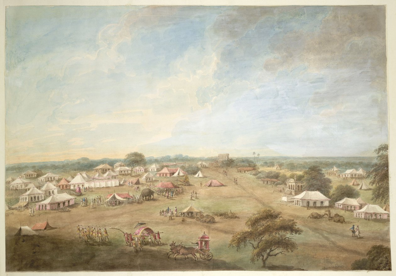 En stor Mughal lejr af Sita Ram