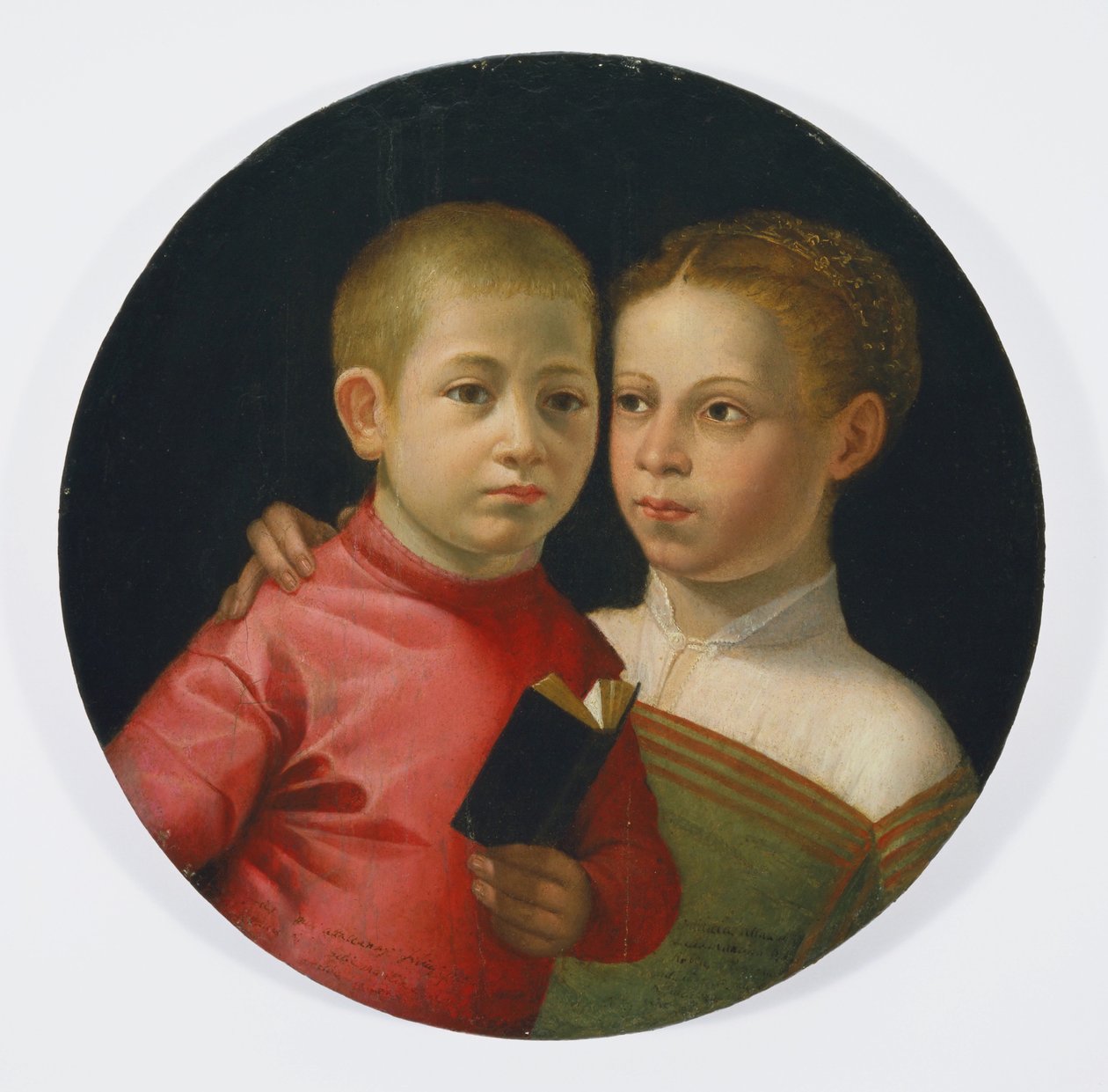 Dobbeltportræt af en dreng og en pige af Attavanti-familien, ca.1580 af Sofonisba Anguissola