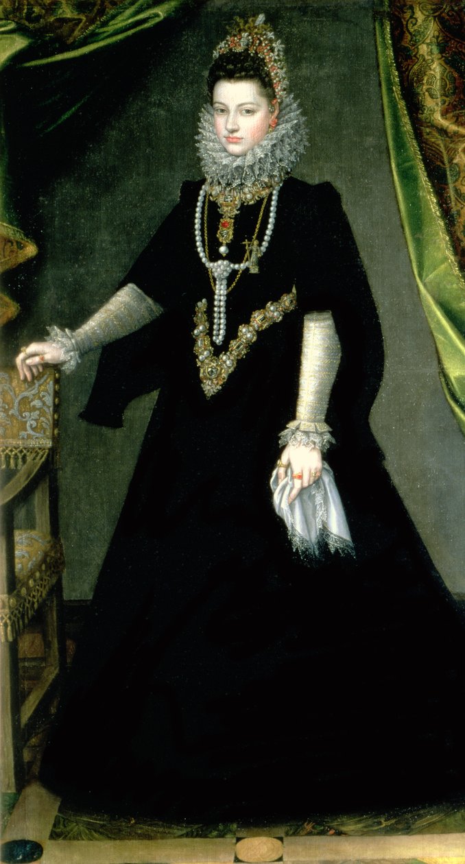 Infanta Isabella Clara Eugenia (1566-1633), datter af kong Philip II af Spanien (1556-98) og Isabella af Valois (1545-68), 1599 af Sofonisba Anguissola