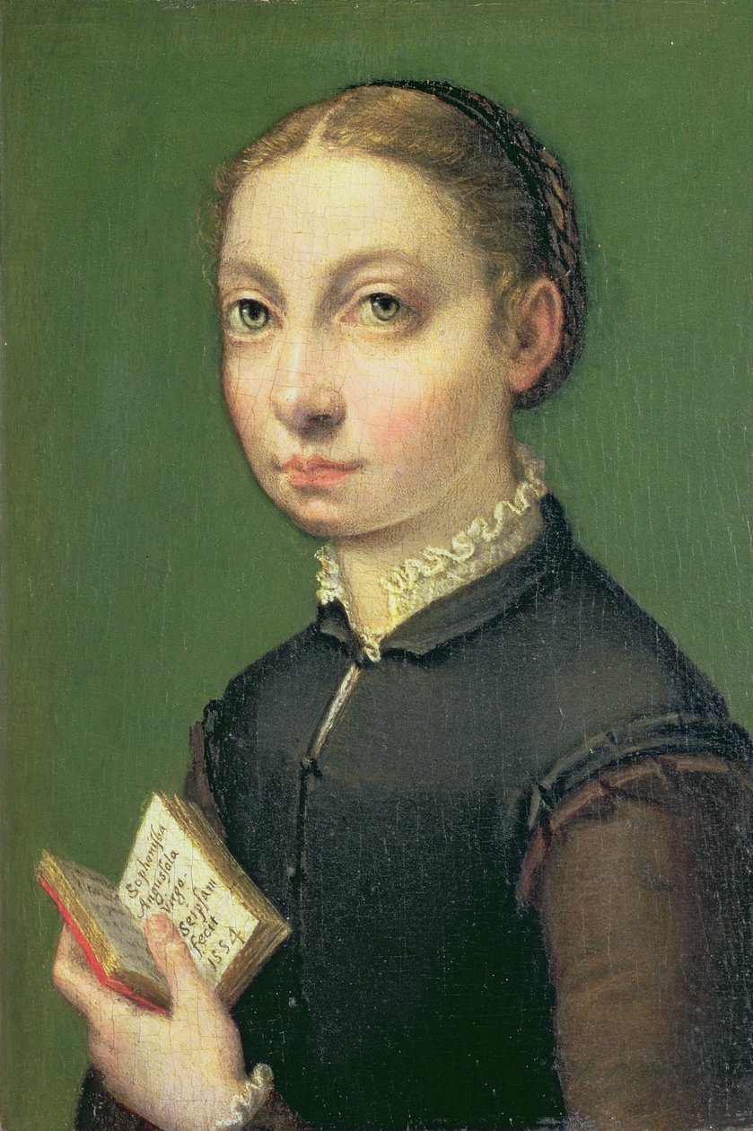 Selvportræt, 1554 (panel) af Sofonisba Anguissola
