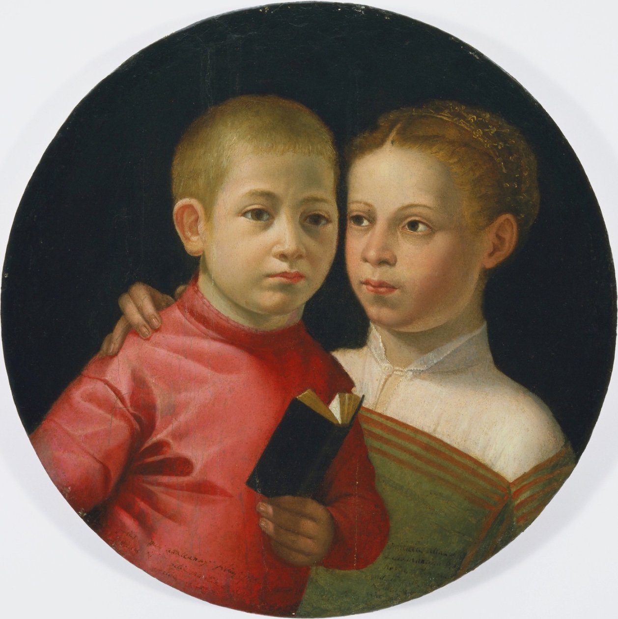 Dobbeltportræt af en dreng og en pige fra Attavanti-familien af Sofonisba Anguissola