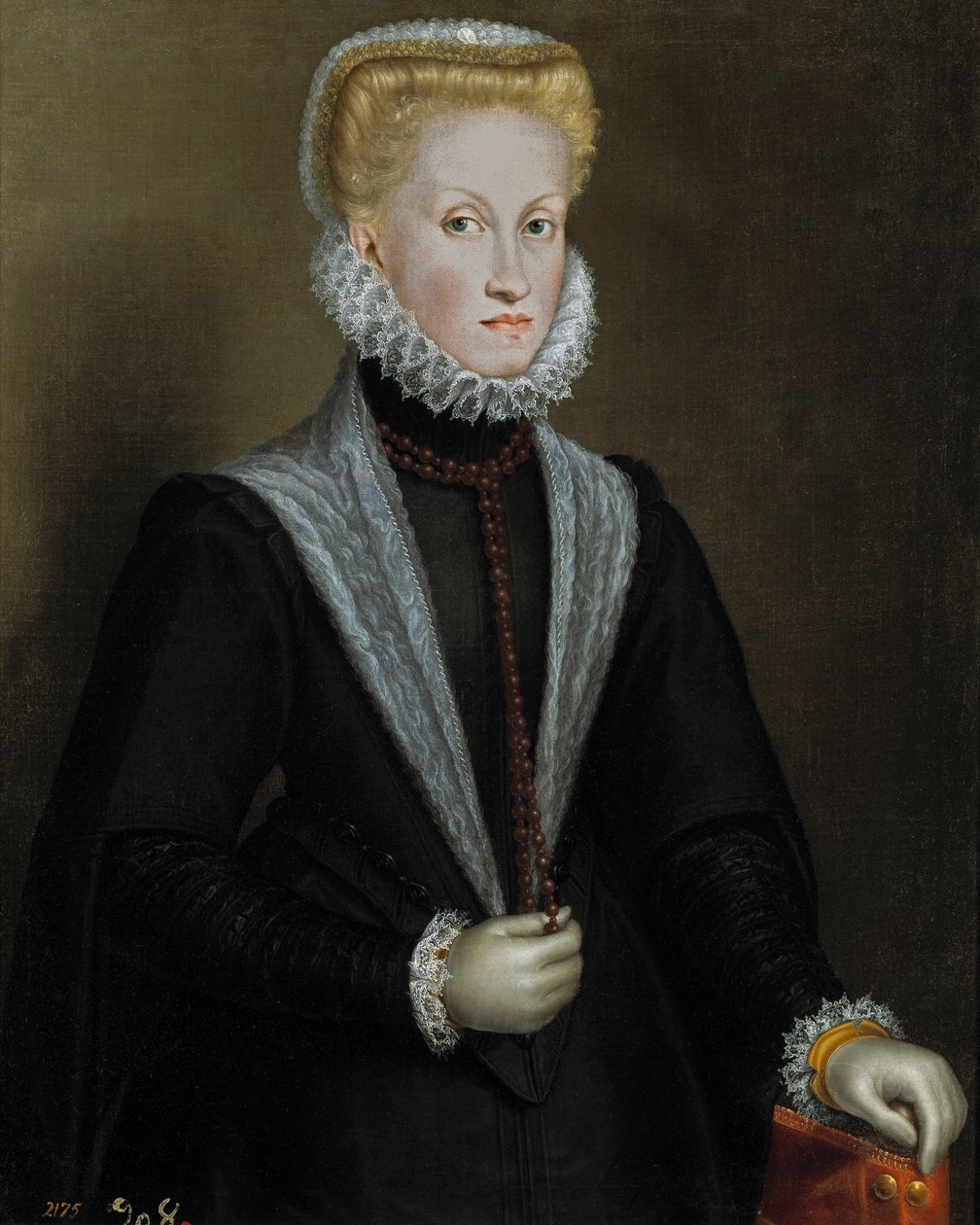 Portræt af Anna af Østrig (1549-1580) af Sofonisba Anguissola