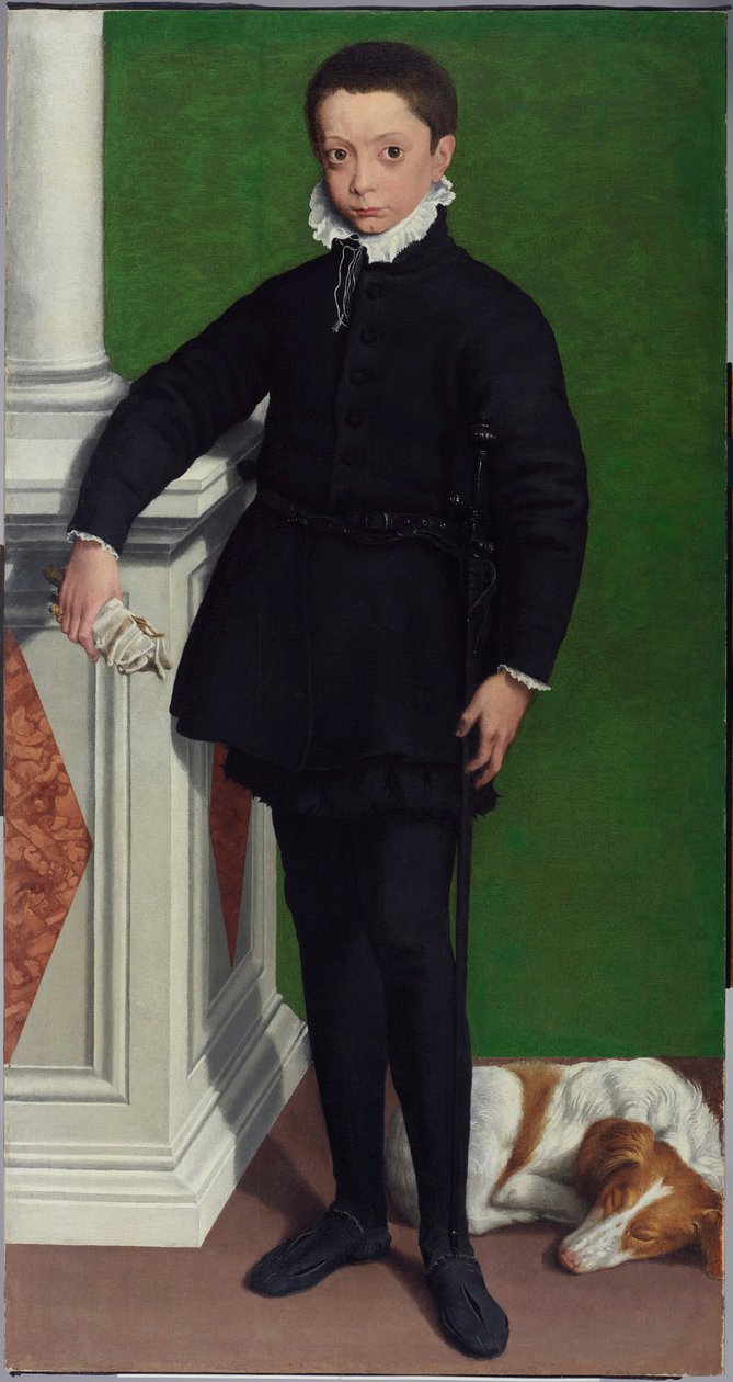 Portræt af markis Massimiliano Stampa af Sofonisba Anguissola