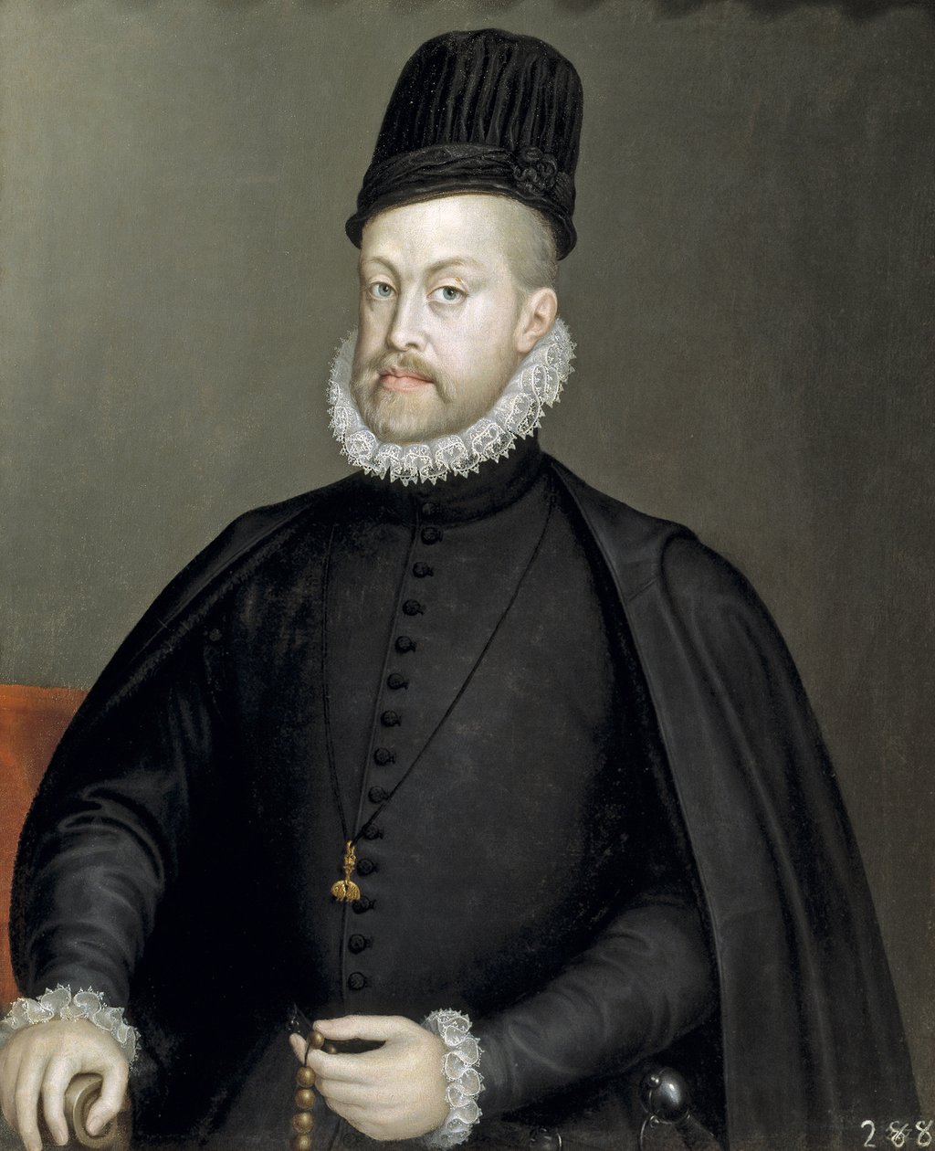 Portræt af Filip II 1527-1598, konge af Spanien og Portugal, 1565 af Sofonisba Anguissola