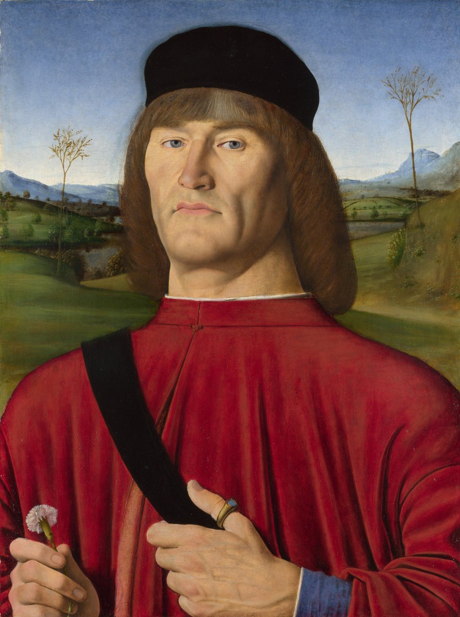 En mand med en lyserød, ca. 1495 af Solari