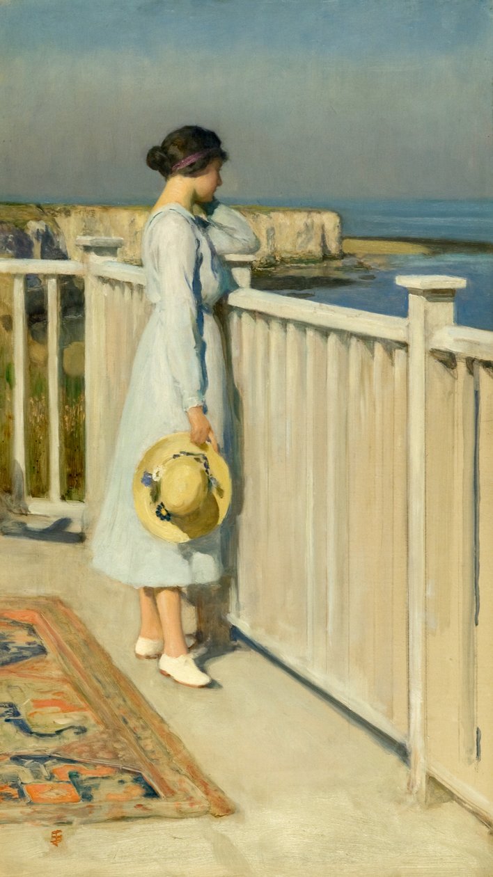 Fra mit ateliertag, ca.1909 (olie på lærred) af Solomon Joseph Solomon