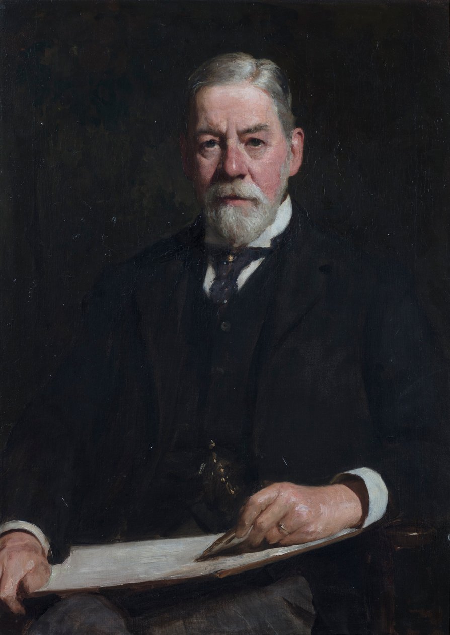 Portræt af Sir Thomas Graham Jackson, ca. 1896 af Solomon Joseph Solomon