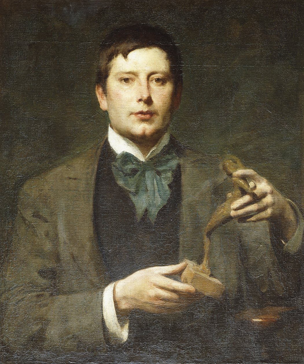Portræt af billedhuggeren George Frampton af Solomon Joseph Solomon