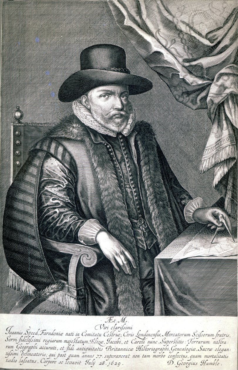 John Speed, udgivet af George Humble, 1632 af Solomon Savery