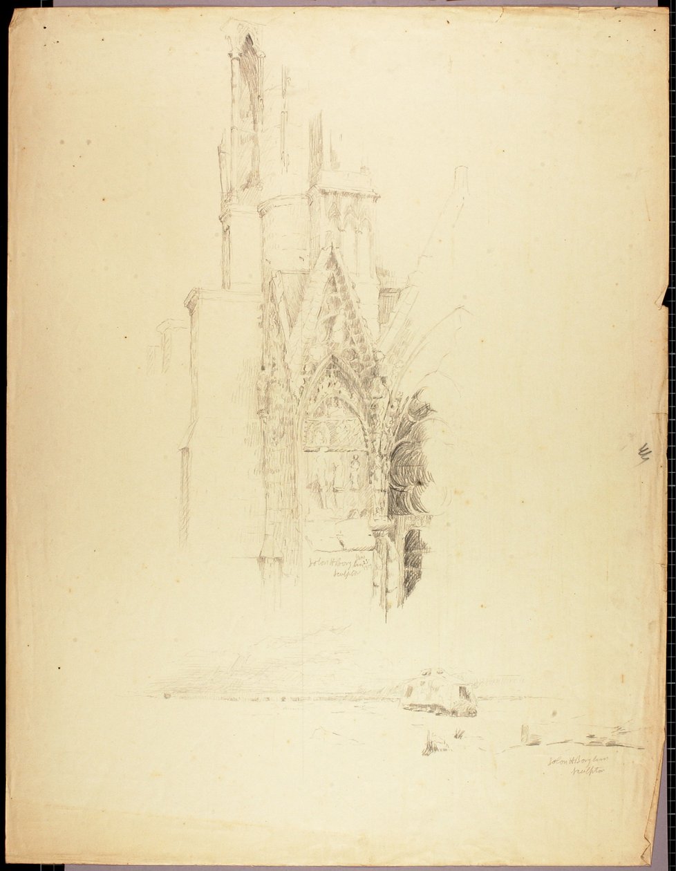 Katedralens facade af Solon H. Borglum