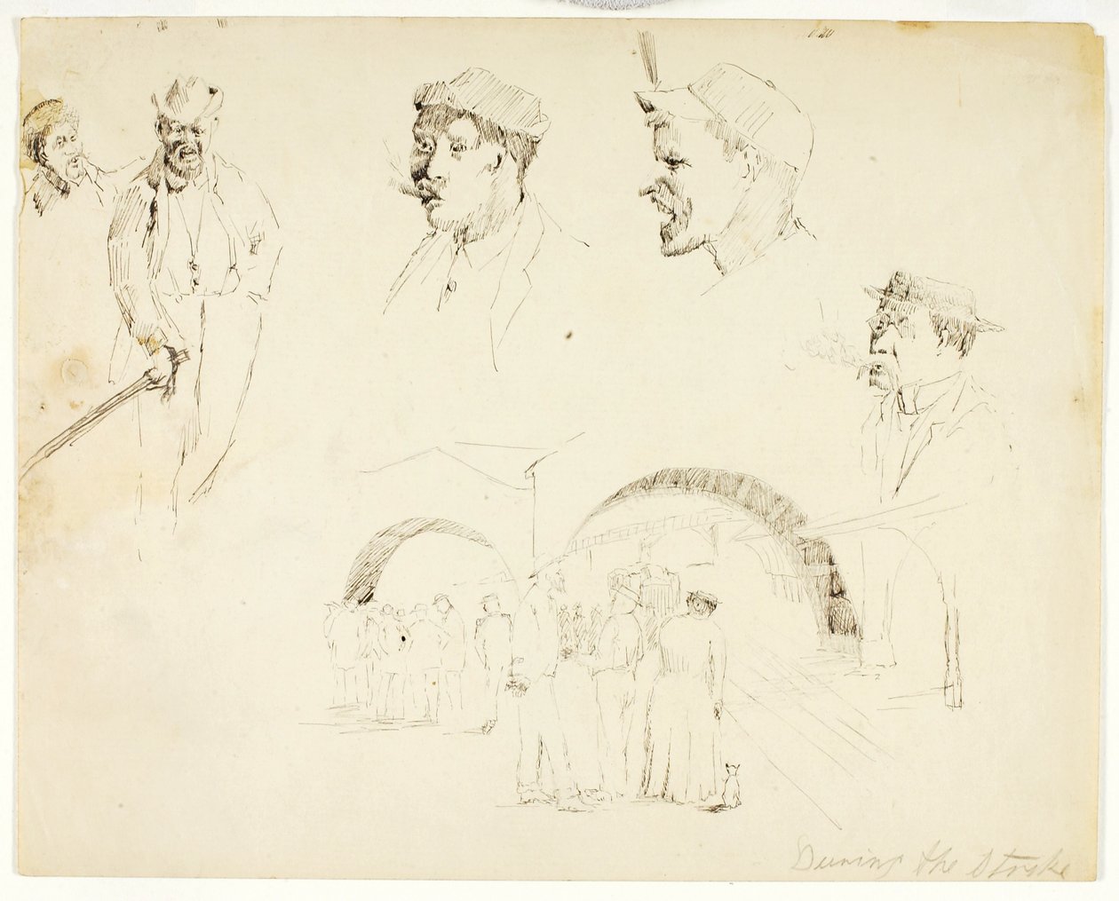 Under strejken af Solon H. Borglum