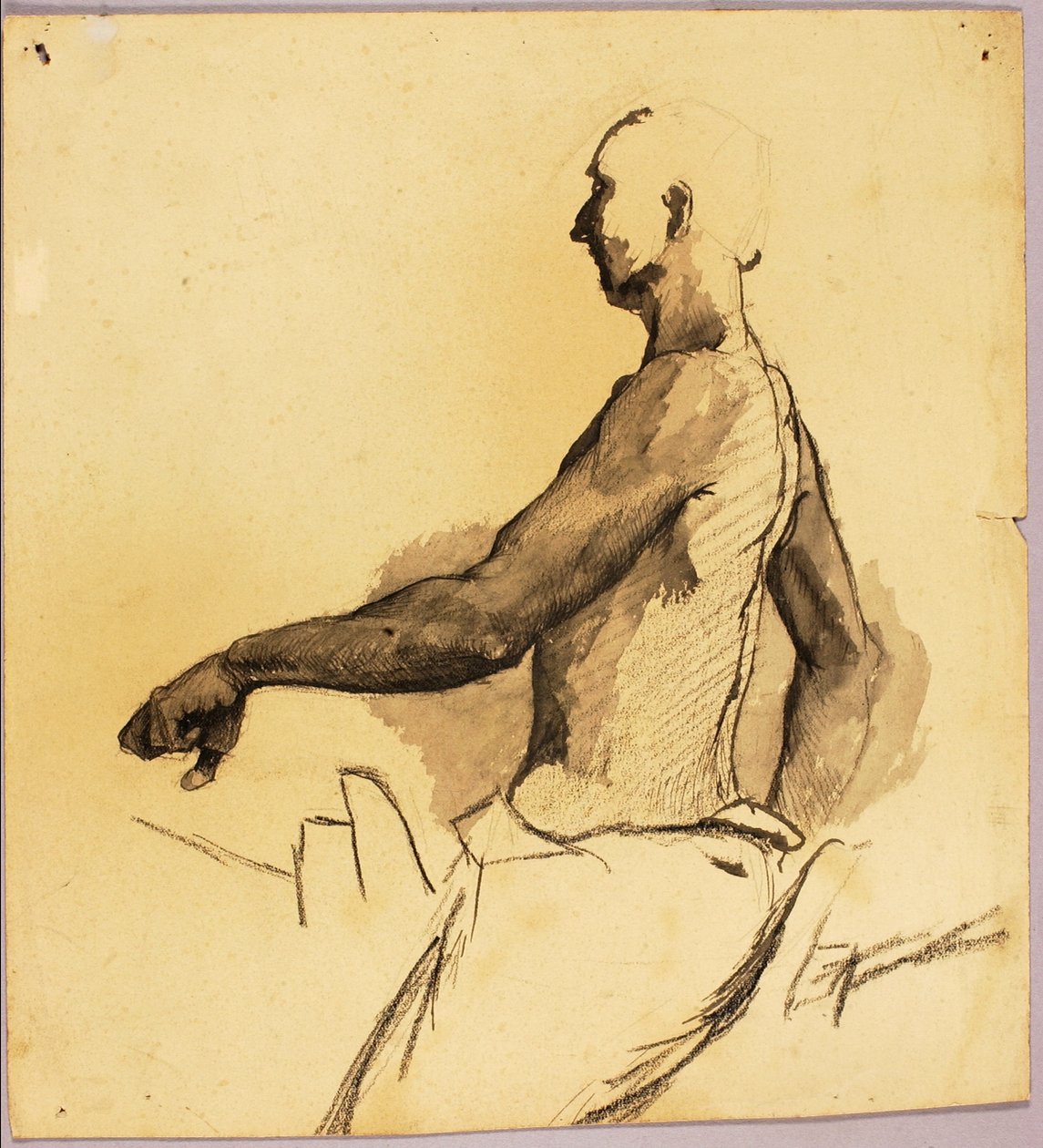 Studie til et ryttermonument af Solon H. Borglum