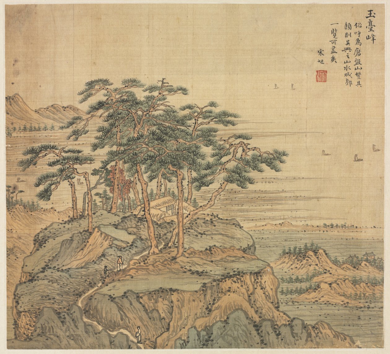 Yutai Peak Jade Terrace Peak, 1500-tallet. af Song Xu