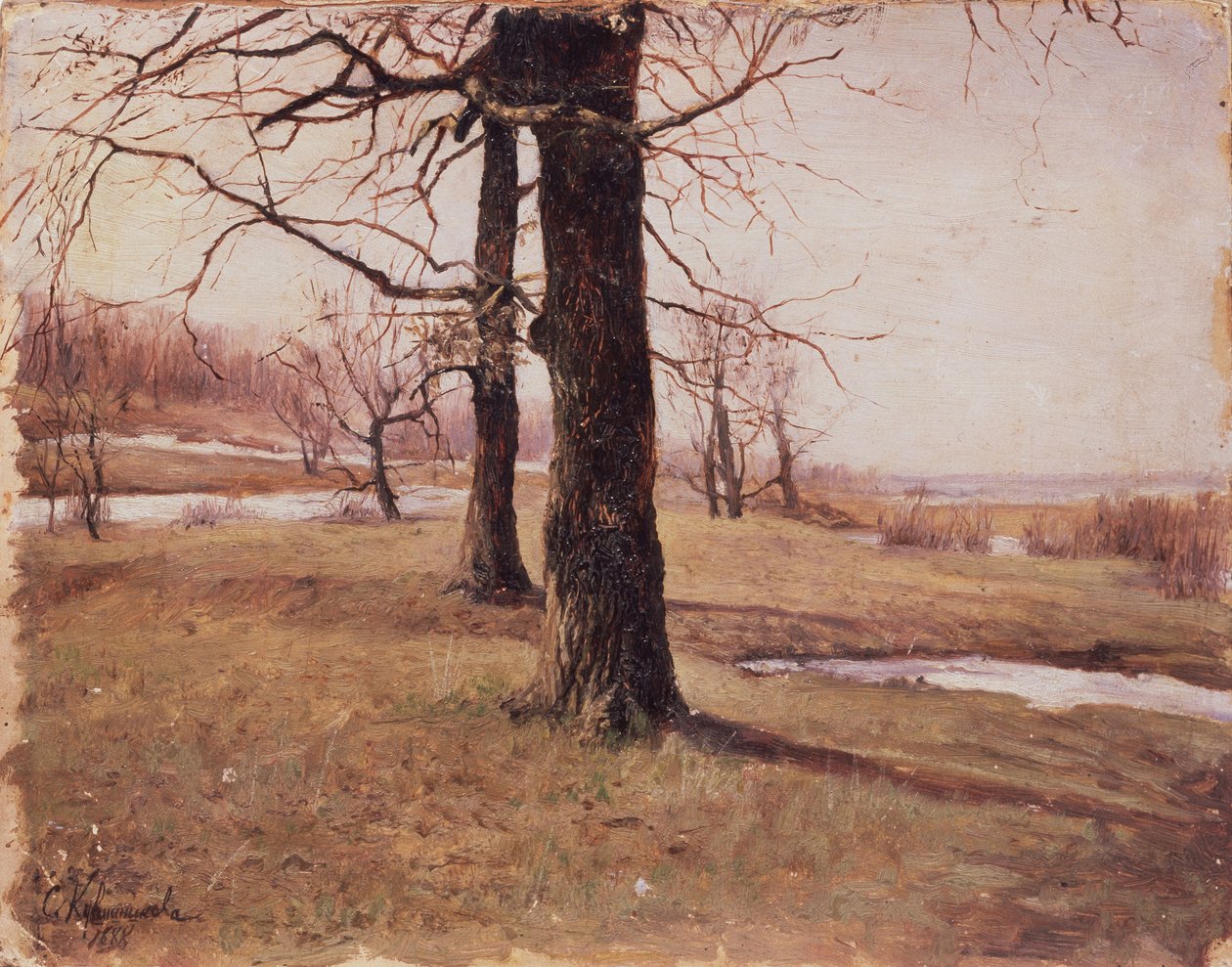 Forårslandskab, 1888 af Sophia Petrovna Kuvshinnikova