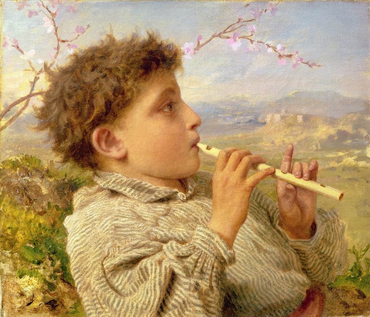 Shepherd Piper, 1881 af Sophie Gengembre Anderson