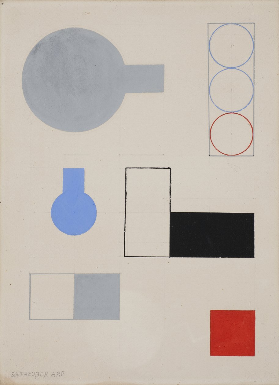 Komposition, 1931 af Sophie Taeuber Arp