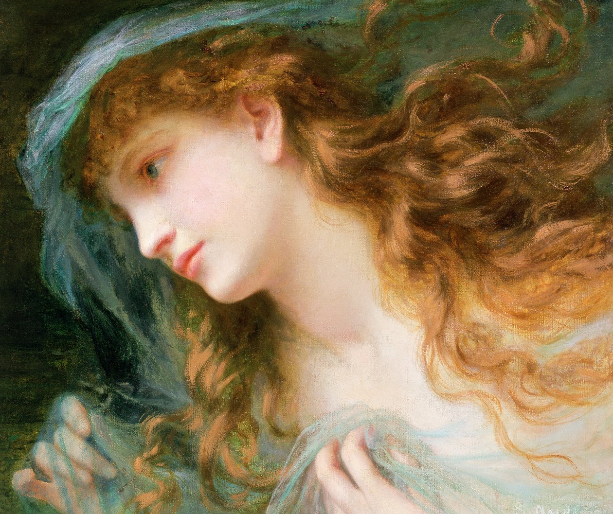 Hovedet af en nymfe af Sophie Gengembre Anderson