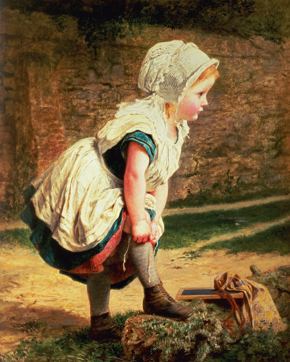 Vent på mig! (Vender hjem fra skole) af Sophie Gengembre Anderson