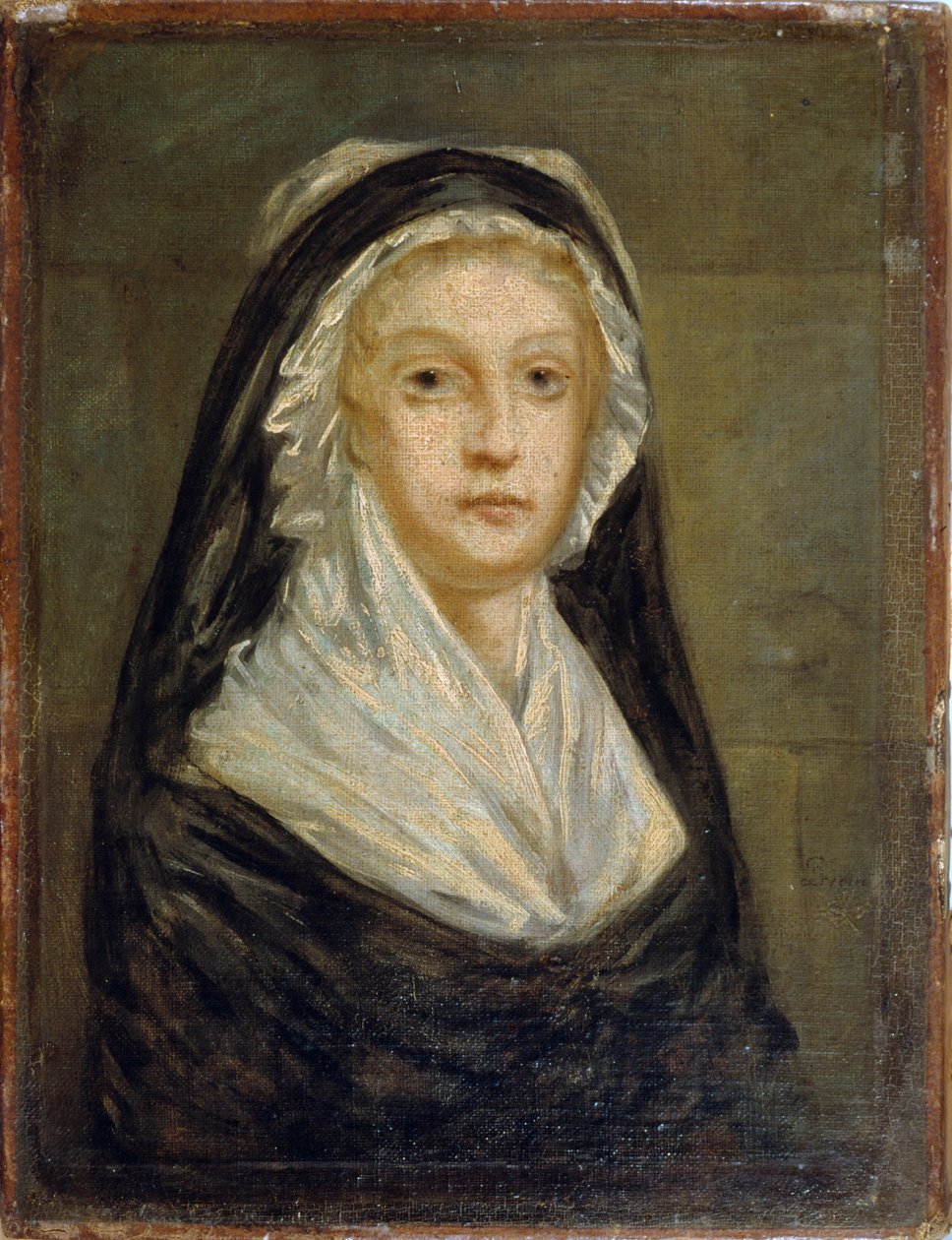 Marie Antoinette på Conciergerie, 1793. af Sophie Prieur