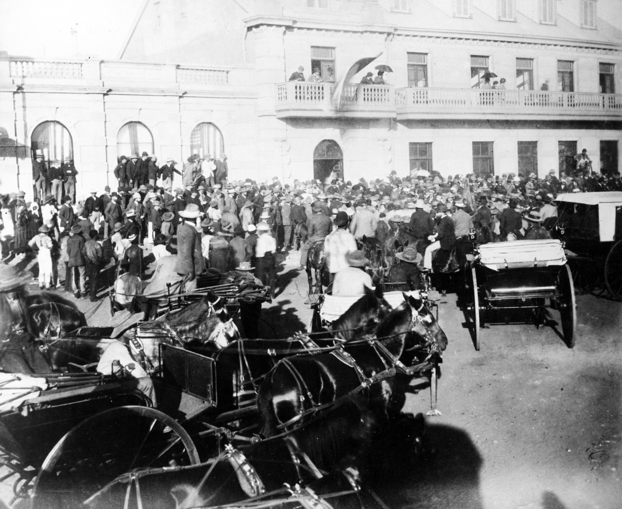 Modtagelse af Volksraadet i Johannesburg, ca. 1895 af South African Photographer