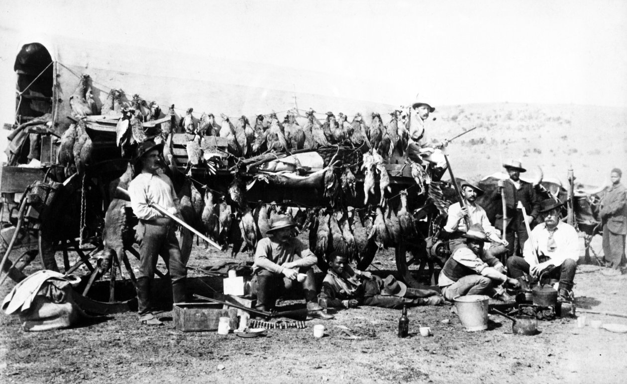 Vender tilbage fra en skydeekspedition, Sydafrika, ca. 1895 af South African Photographer