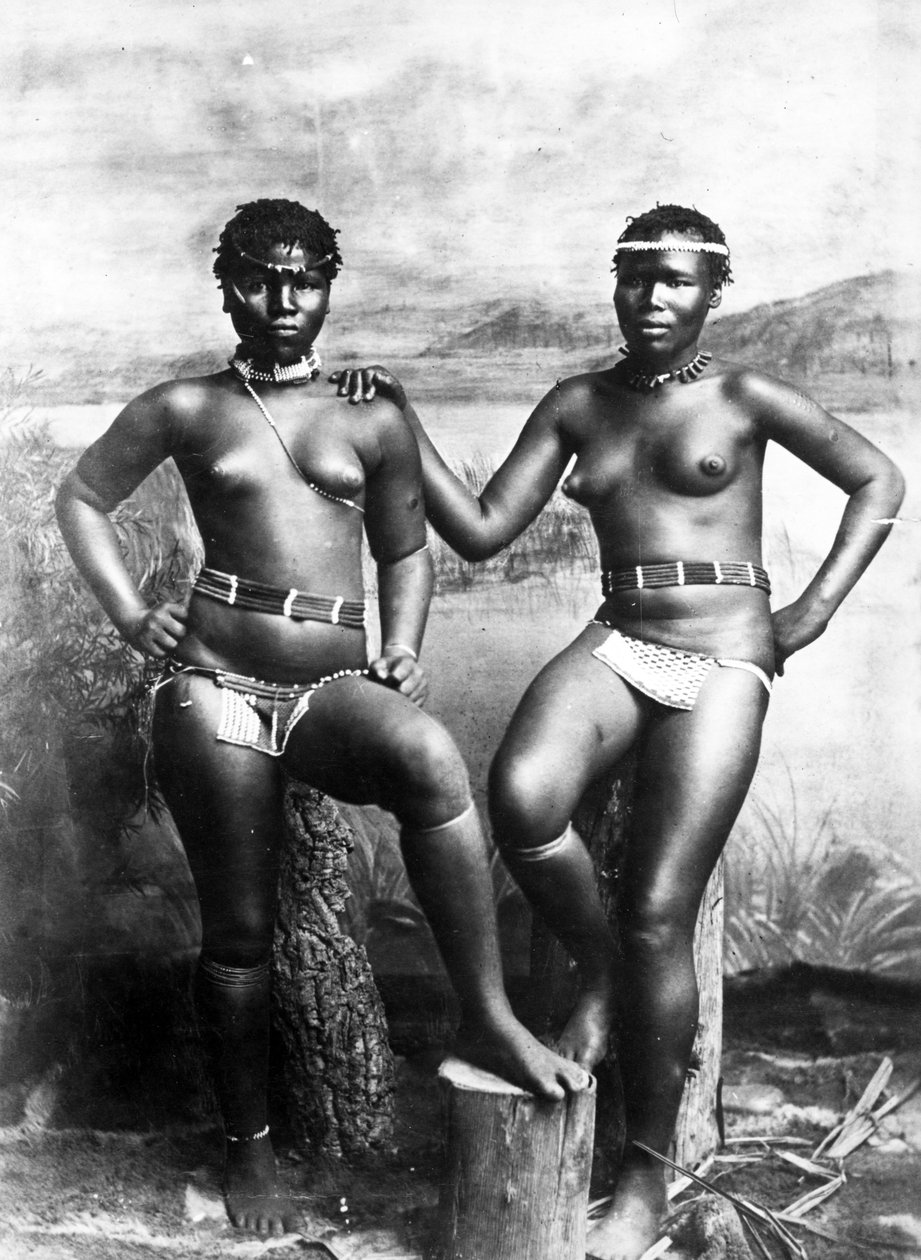 Zulu Sisters, ca. 1895 af South African Photographer