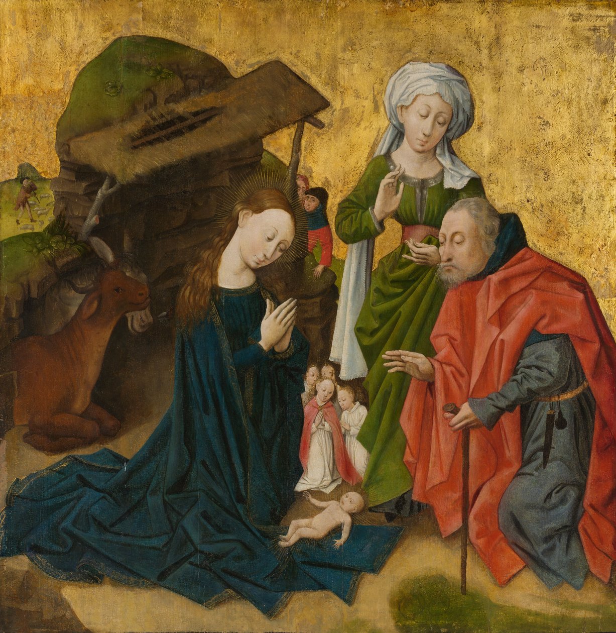Fødselen. af South Netherlandish Painter