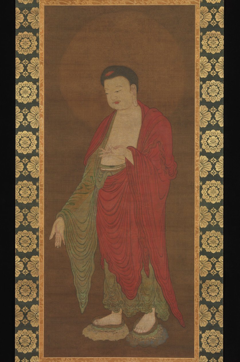 Buddha Amitabha, der stiger ned fra sit rene land af Southern Song Dynasty Chinese School