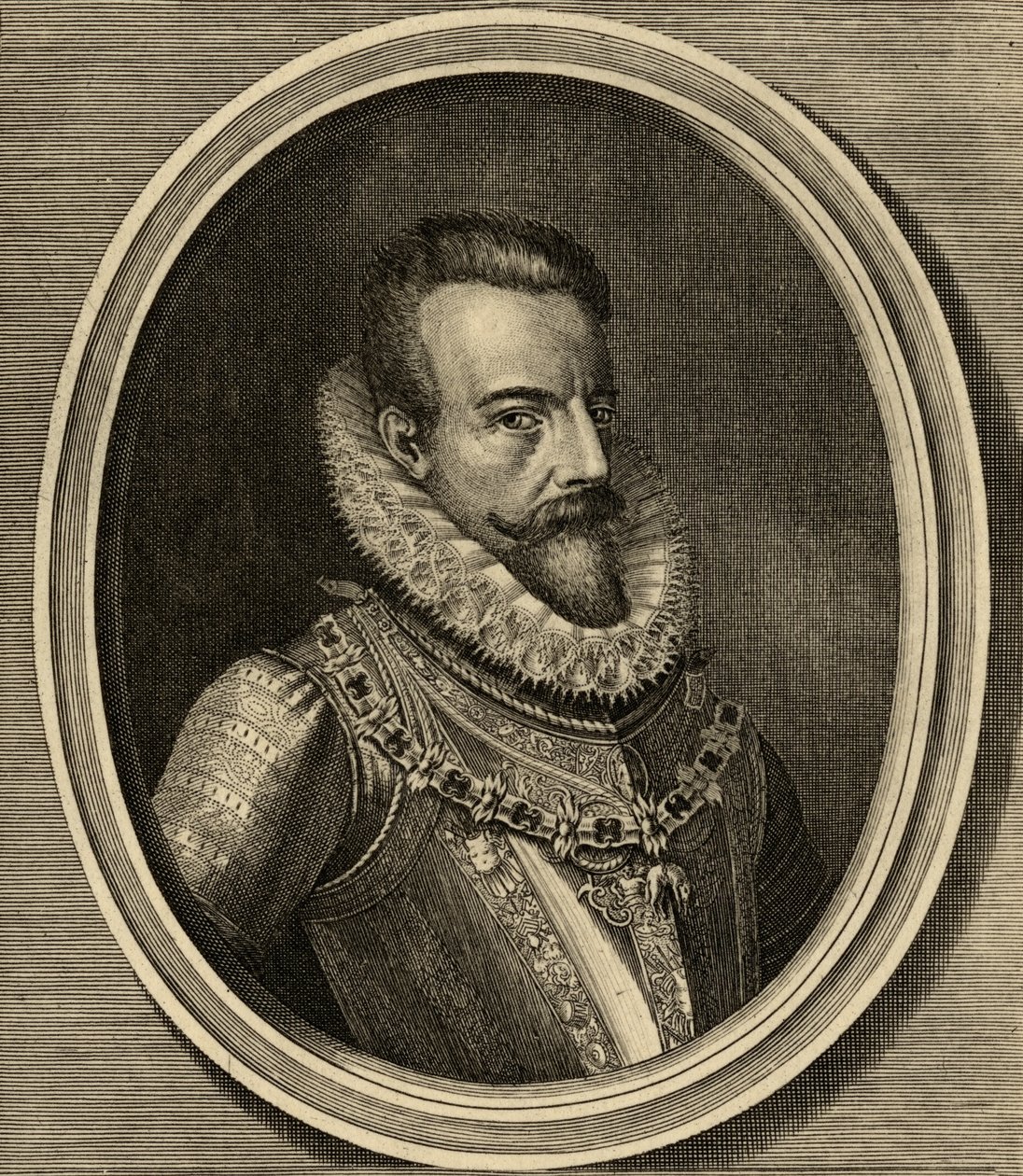 Alessandro Farnese (1545-92) hertug af Parma af Spanish School