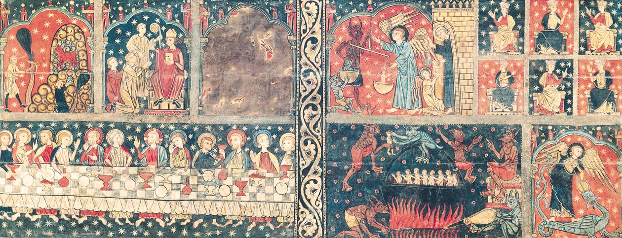 Alter frontal af St. Michael, fra kirken Sant Miquel, Siguerola (tempera på panel) af Spanish School