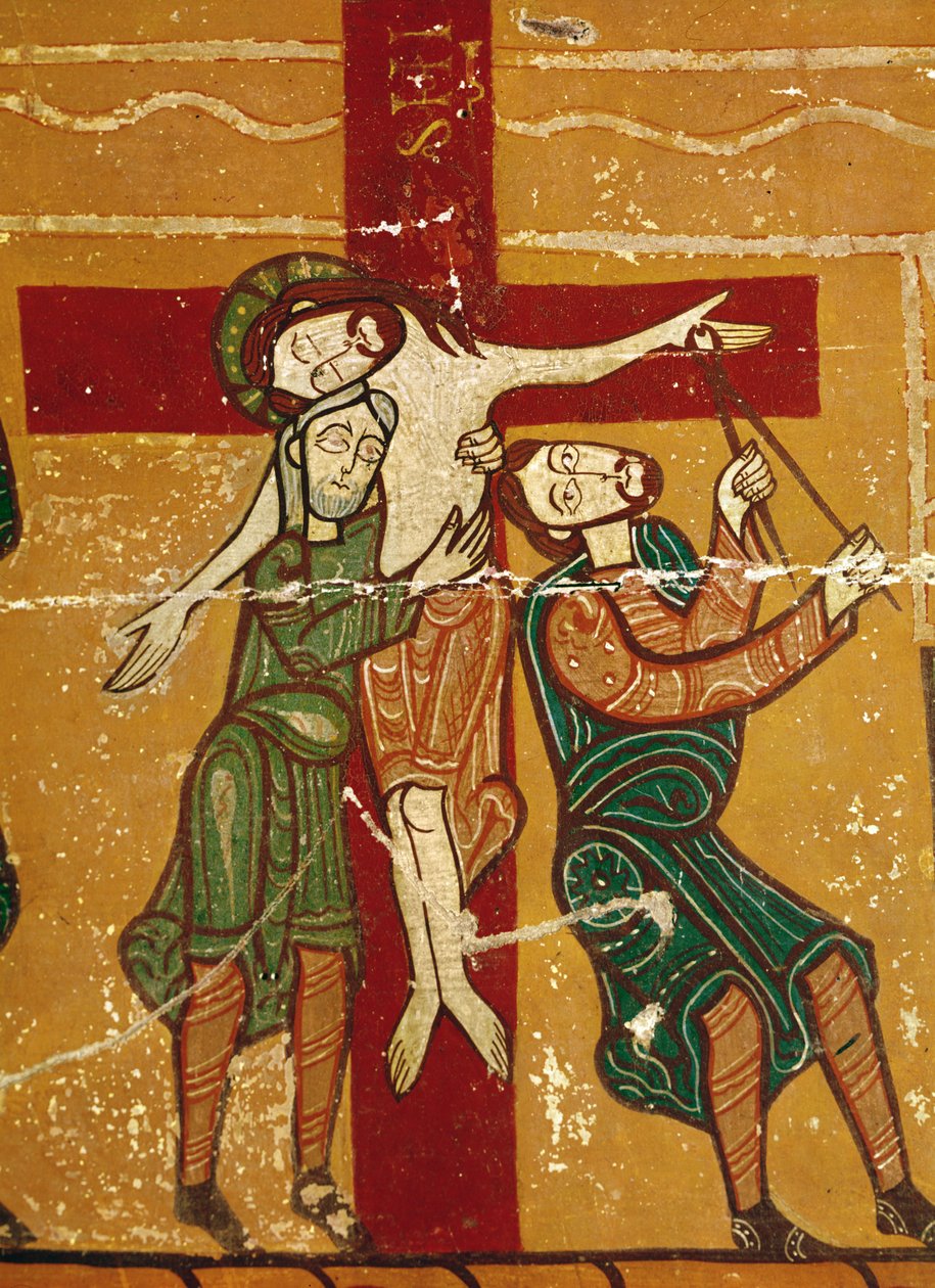 Altertavlepanel, der viser aflejringen af Spanish School