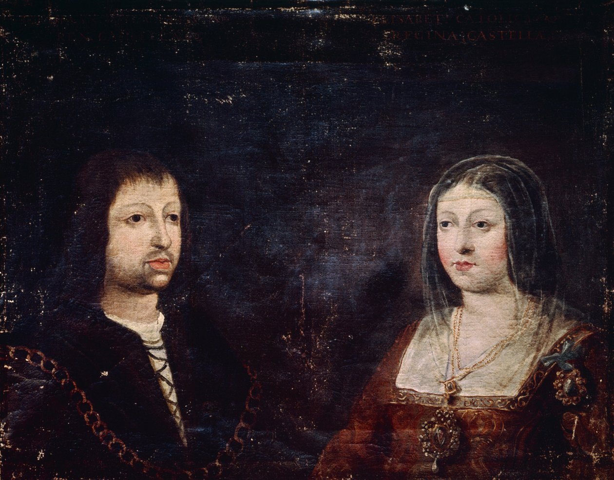 Ferdinand II af Aragon og Isabella I af Castilien af Spanish School