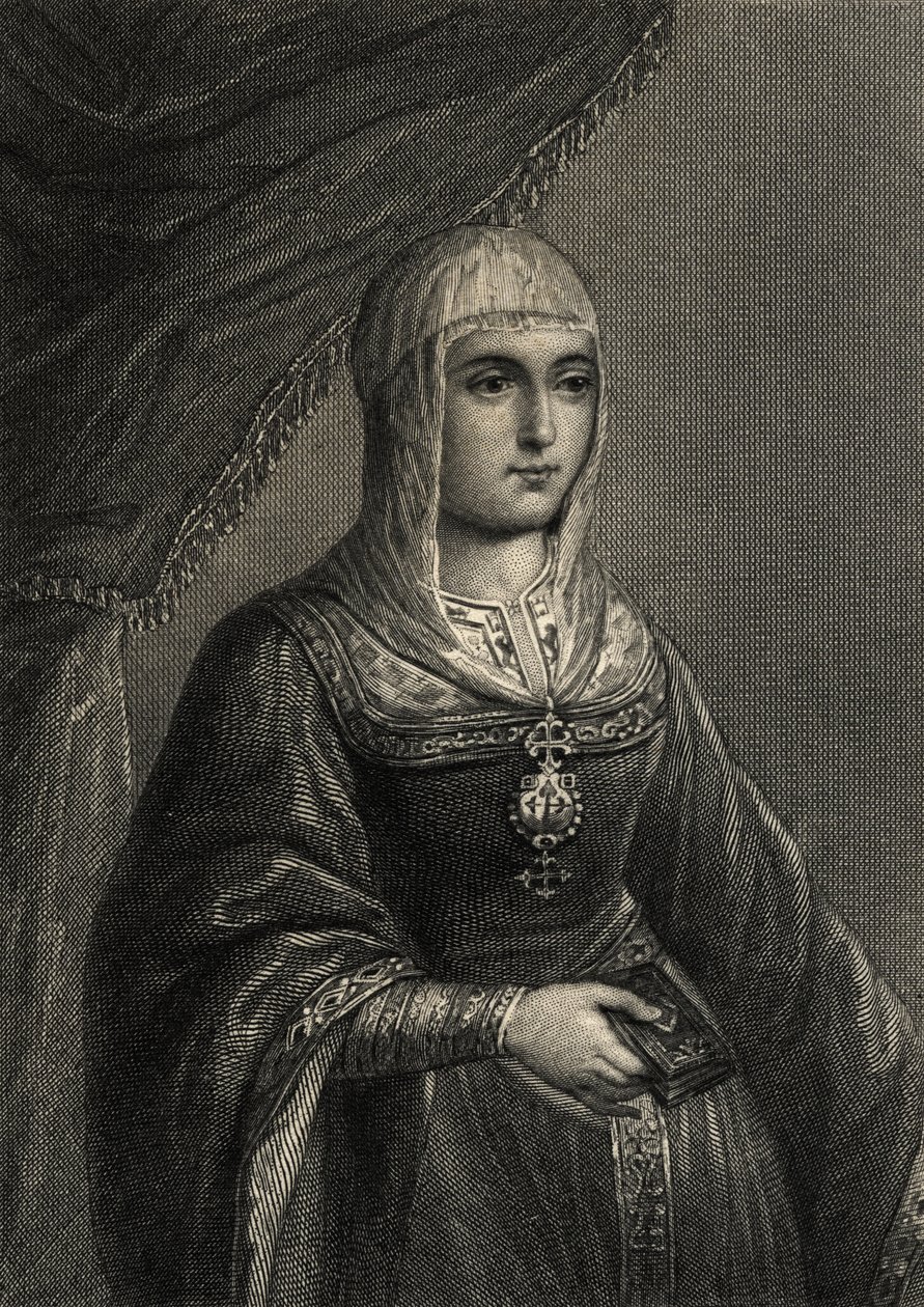 Isabella den katolske (1451-1504) af Spanish School