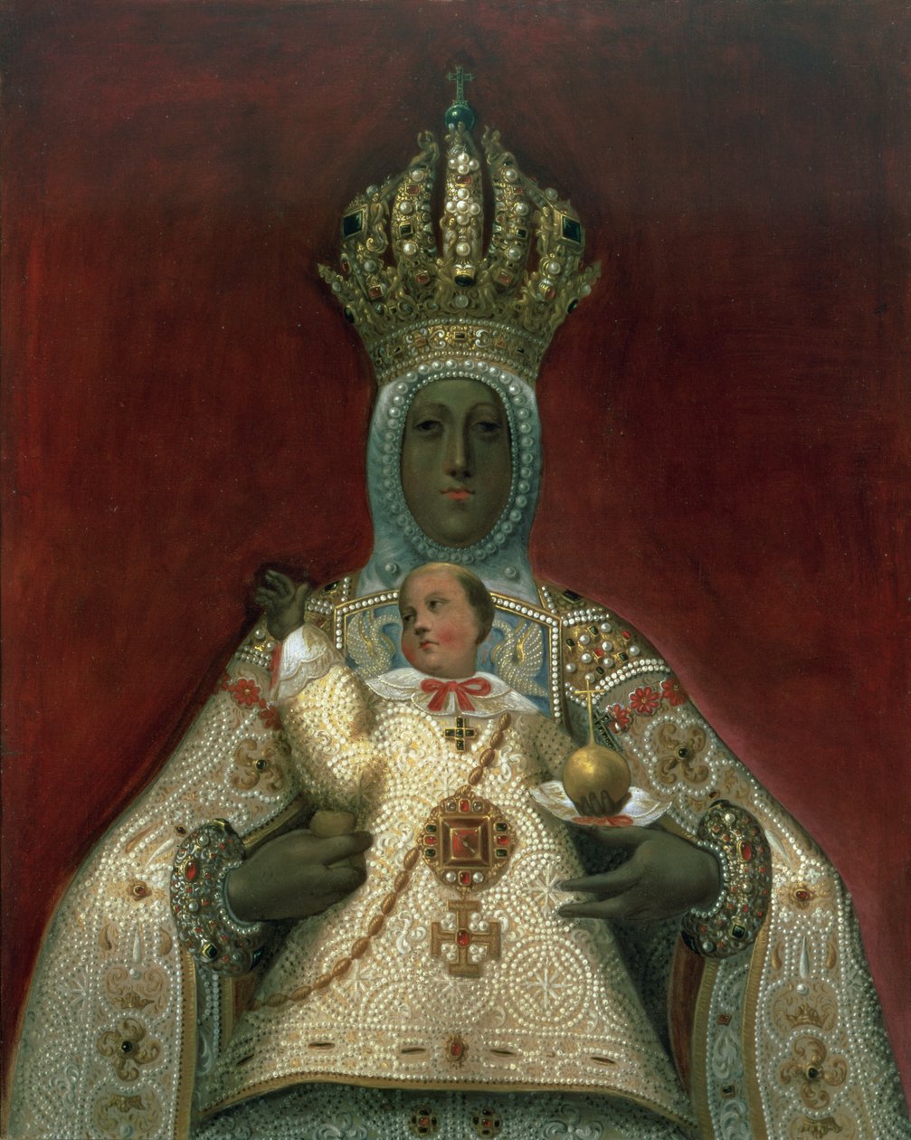 Madonna og barn af Spanish School
