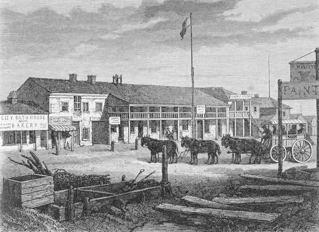 Main Street i Salt Lake City, i 1860