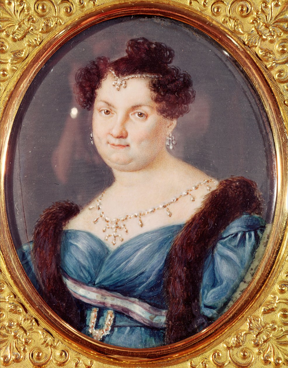 Marie-Christine af Bourbon-Sicilien (1806-78) dronning af Spanien af Spanish School
