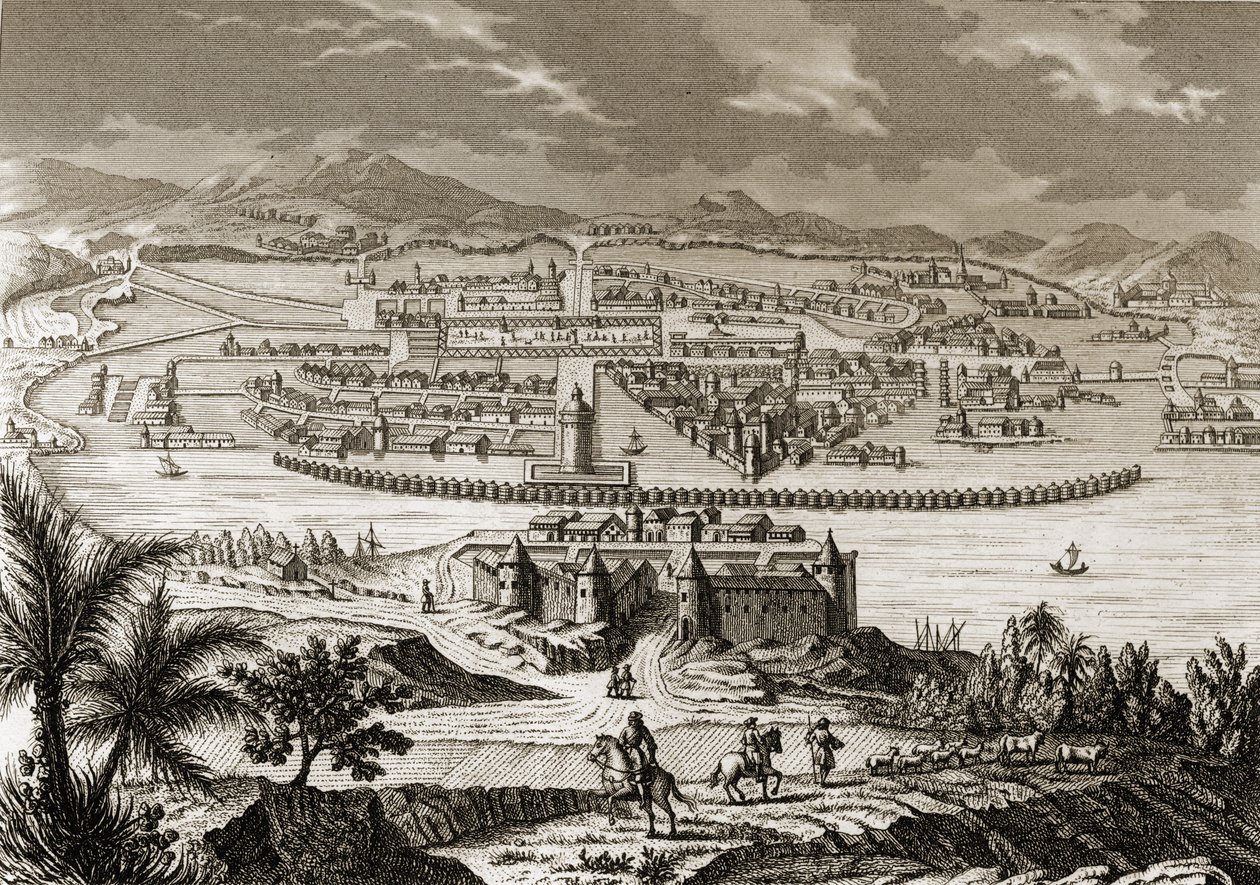Mexico City på tidspunktet for den spanske erobring (1519-35) af Spanish School
