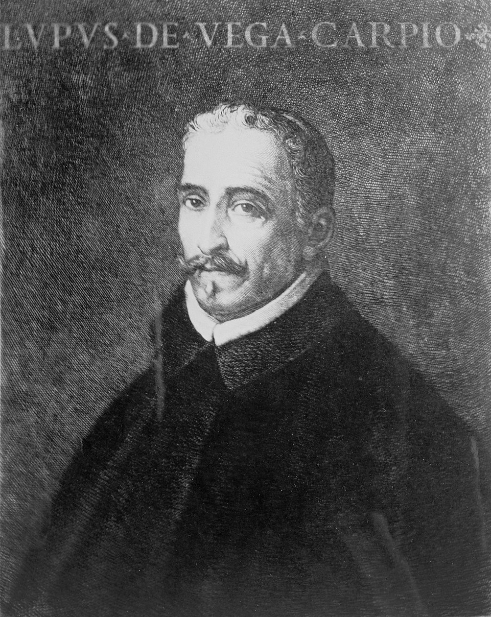Portræt af Lope Felix af Vega Carpio (1562-1635) af Spanish School
