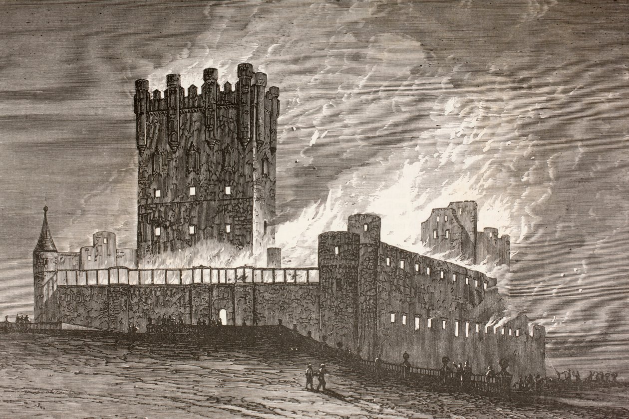 Segovia, Spanien: branden i Alcazar den 6. marts 1862 fra 