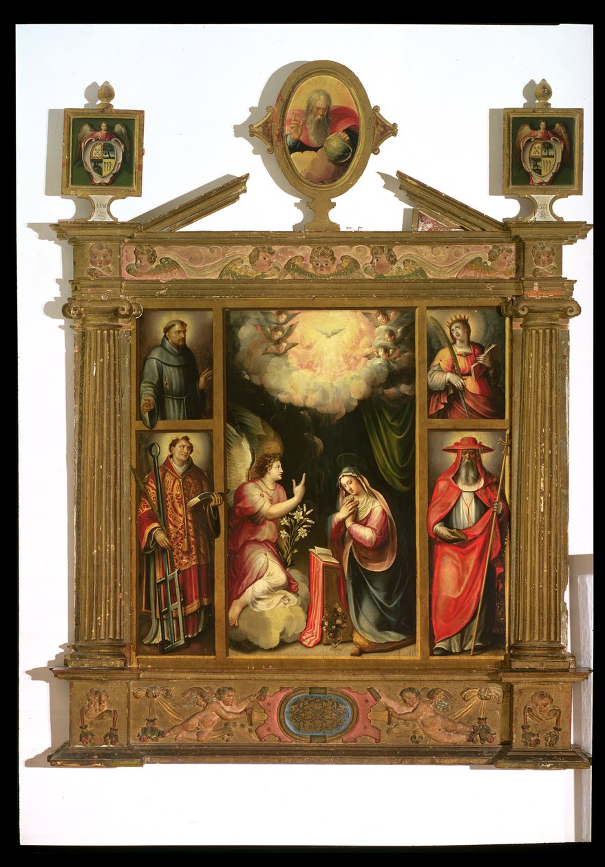 Bebudelsen, 1581 (panel) af Spanish School