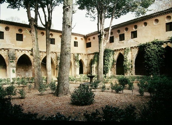 Udsigt over klosteret i klostret, grundlagt i 1194 og flyttet til dets nuværende sted i 1218 af Spanish School