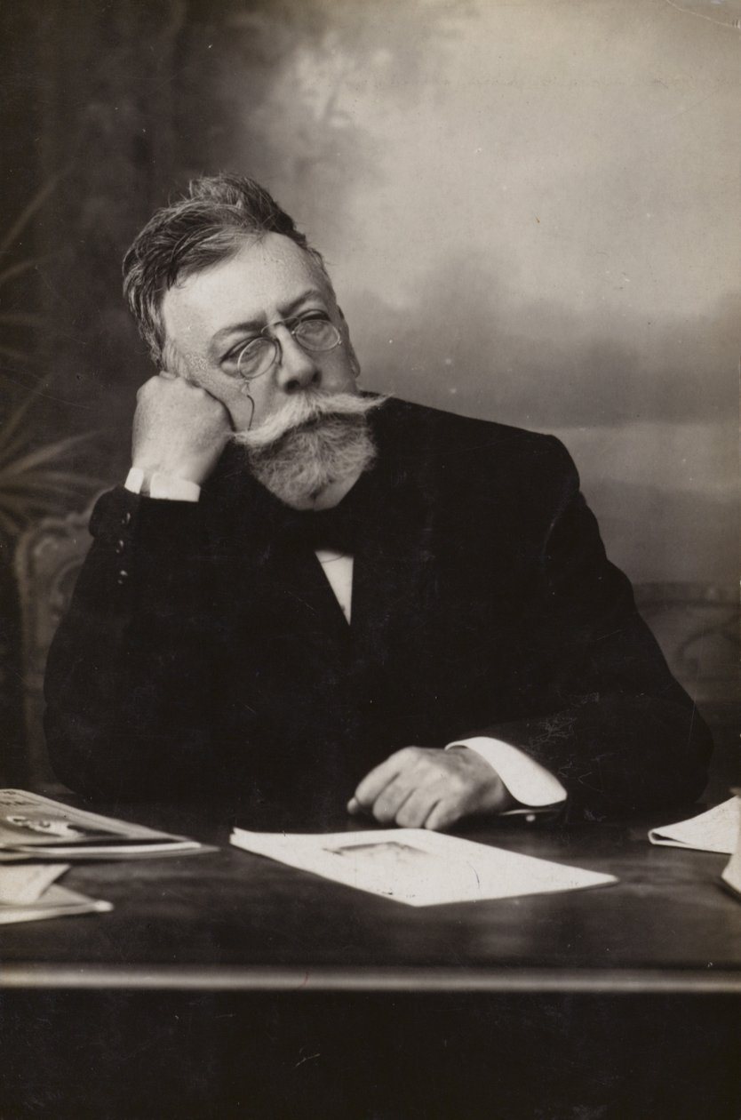 Angel Guimera (1845-1924), spansk dramatiker (s/h-foto) af Spanish Photographer