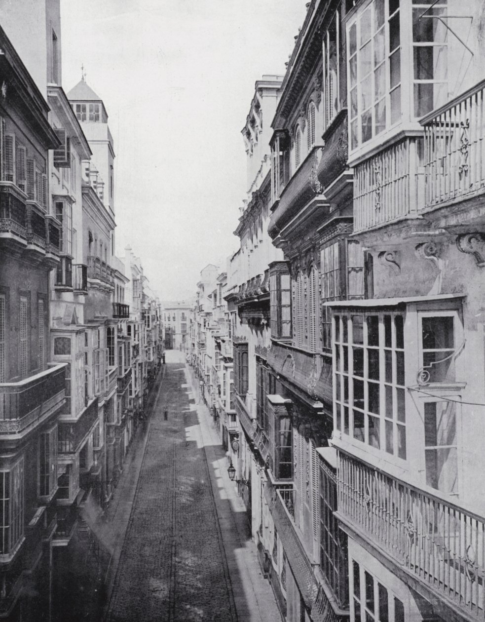 Calle Ancha, Cadiz (s/h-foto) af Spanish Photographer