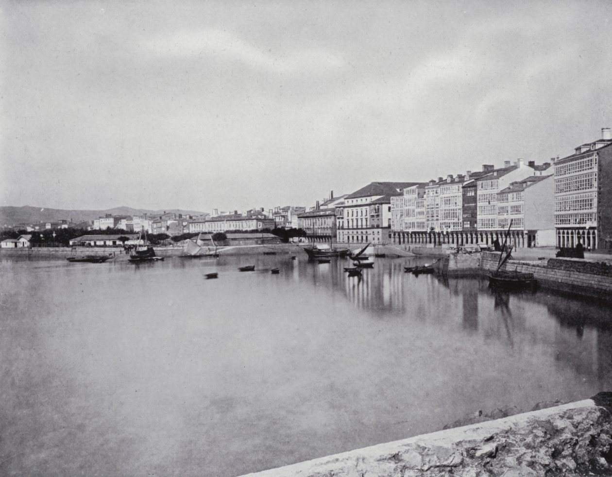 Coruna, generel udsigt (s/h-foto) af Spanish Photographer
