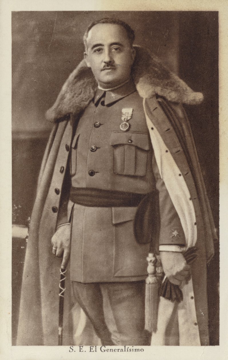 Francisco Franco, spansk general og diktator (s/h-foto) af Spanish Photographer