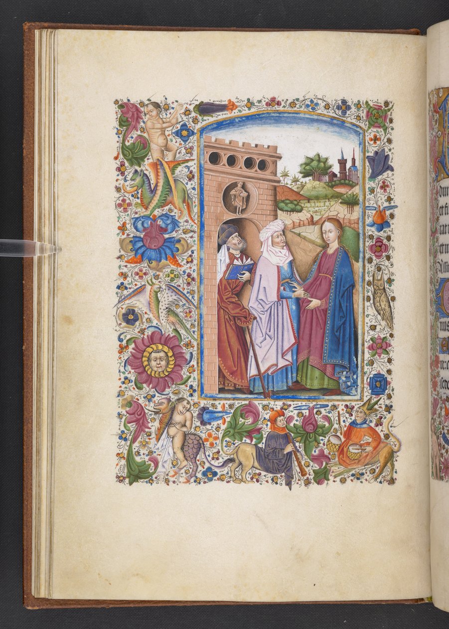 Tilføj MS 50004 f.16v The Visitation, fra en 