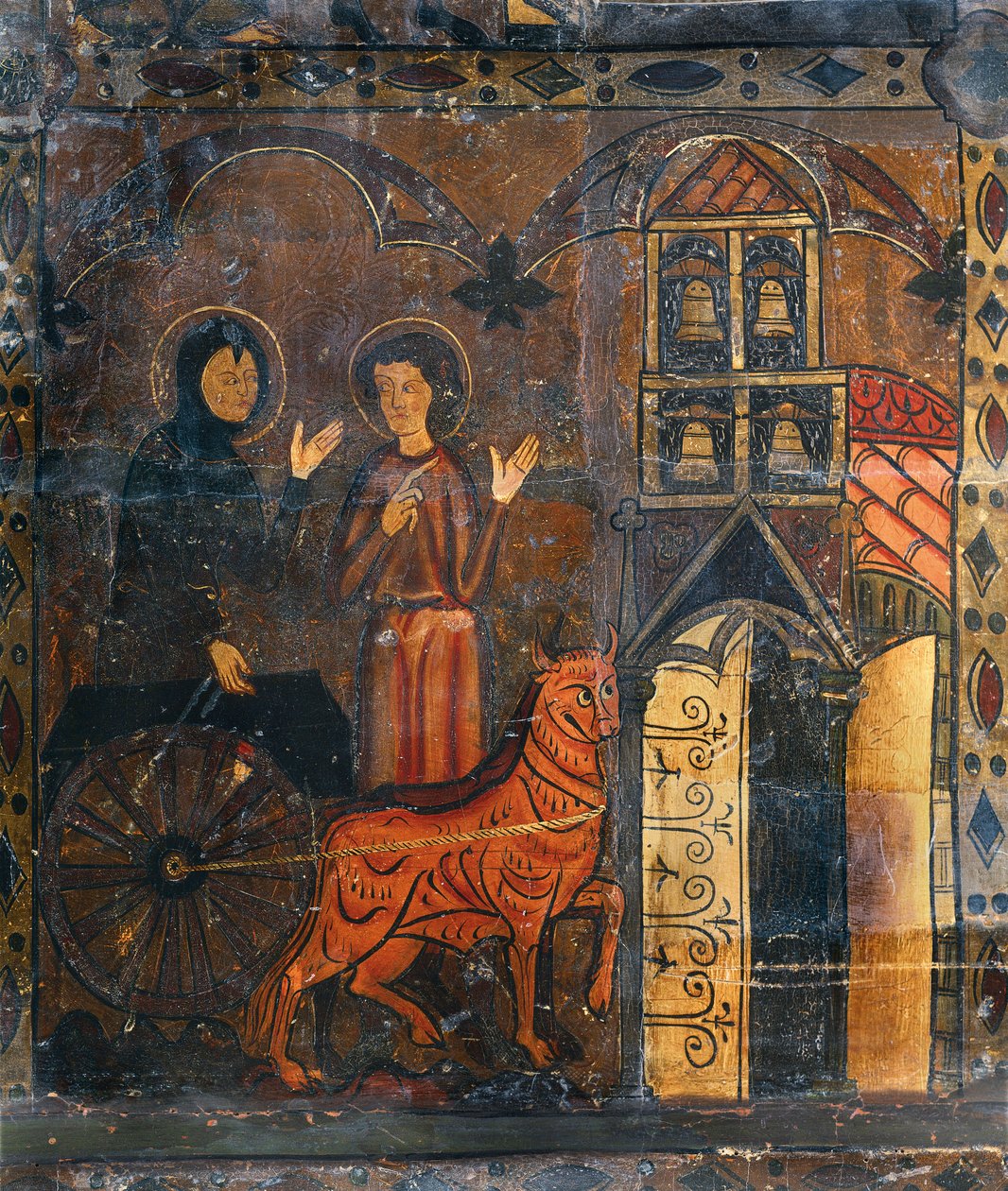 San Jaime de Frontanyas alter, detalje, slutningen af det 13. - begyndelsen af det 14. århundrede (tempera på træ) af Spanish School