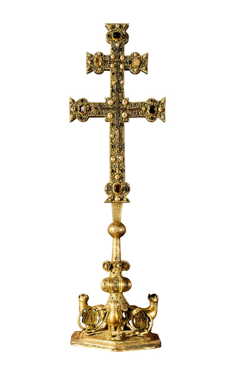 "Signum crucis" kors af Templarordenen Ponferrada (Spanien) af Spanish School